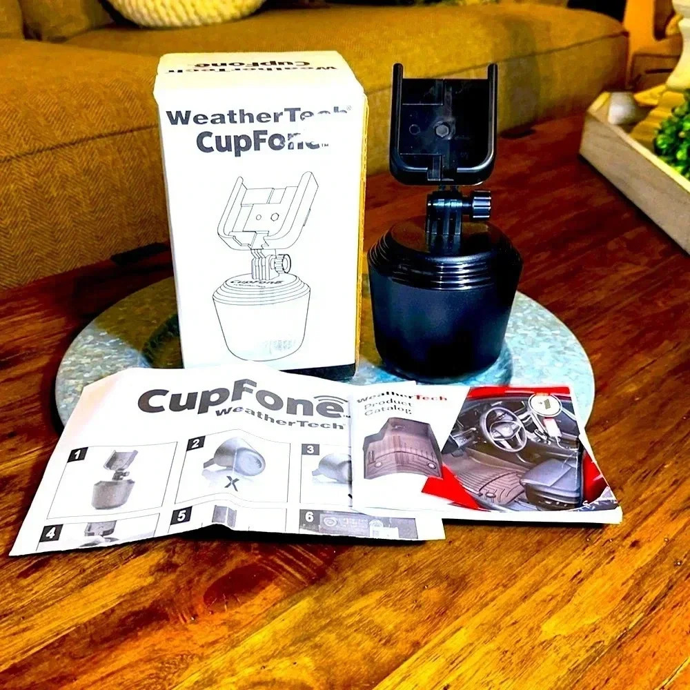 Sale NWT WeatherTech CupFone Cell Phone Holder Black Universal for car/auto